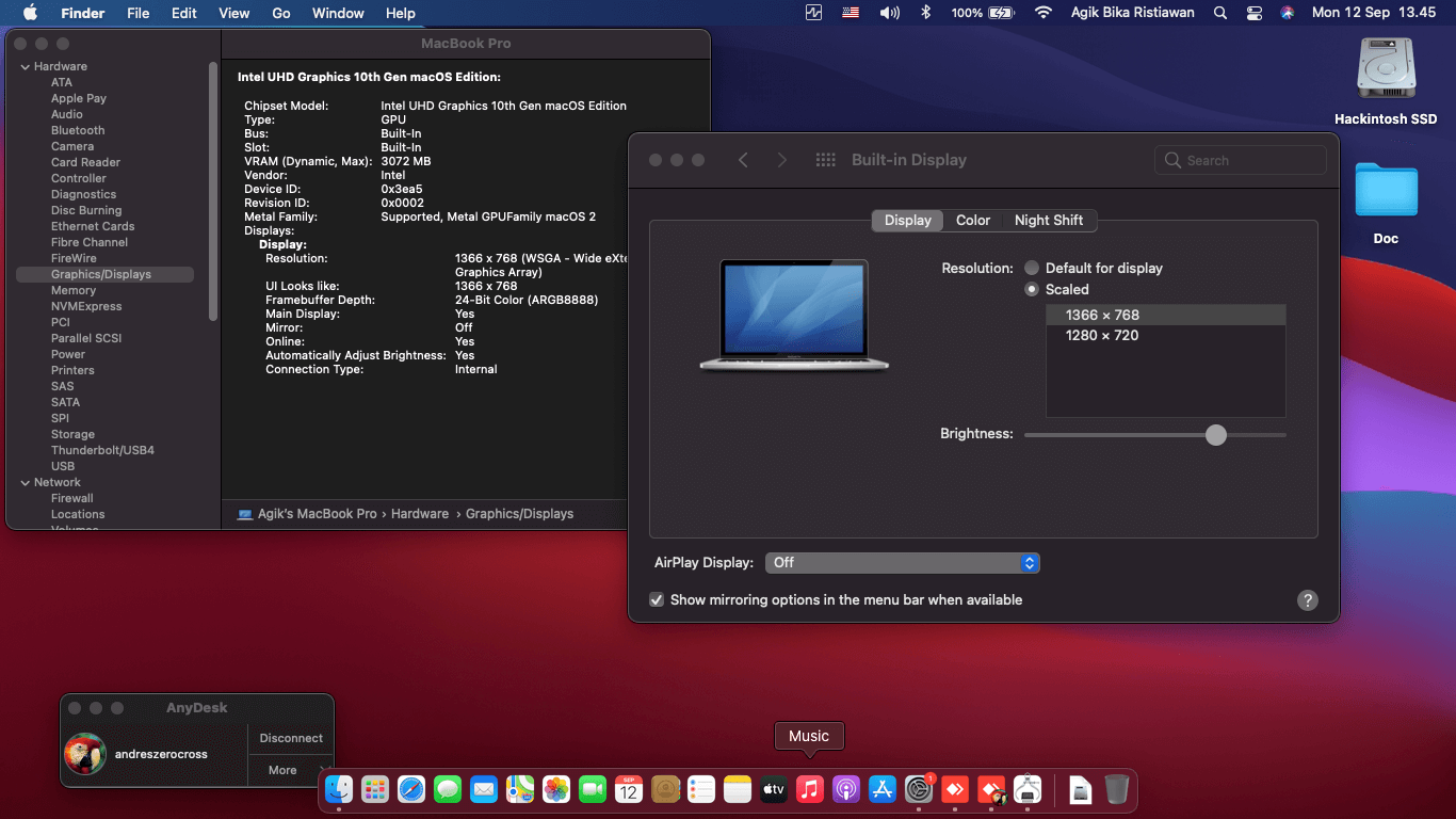 Lenovo IdeaPad Slim 3 14IML05 3rd [CometLake   Intel UHD 10Th Gen + I2C]   OpenCore 1
